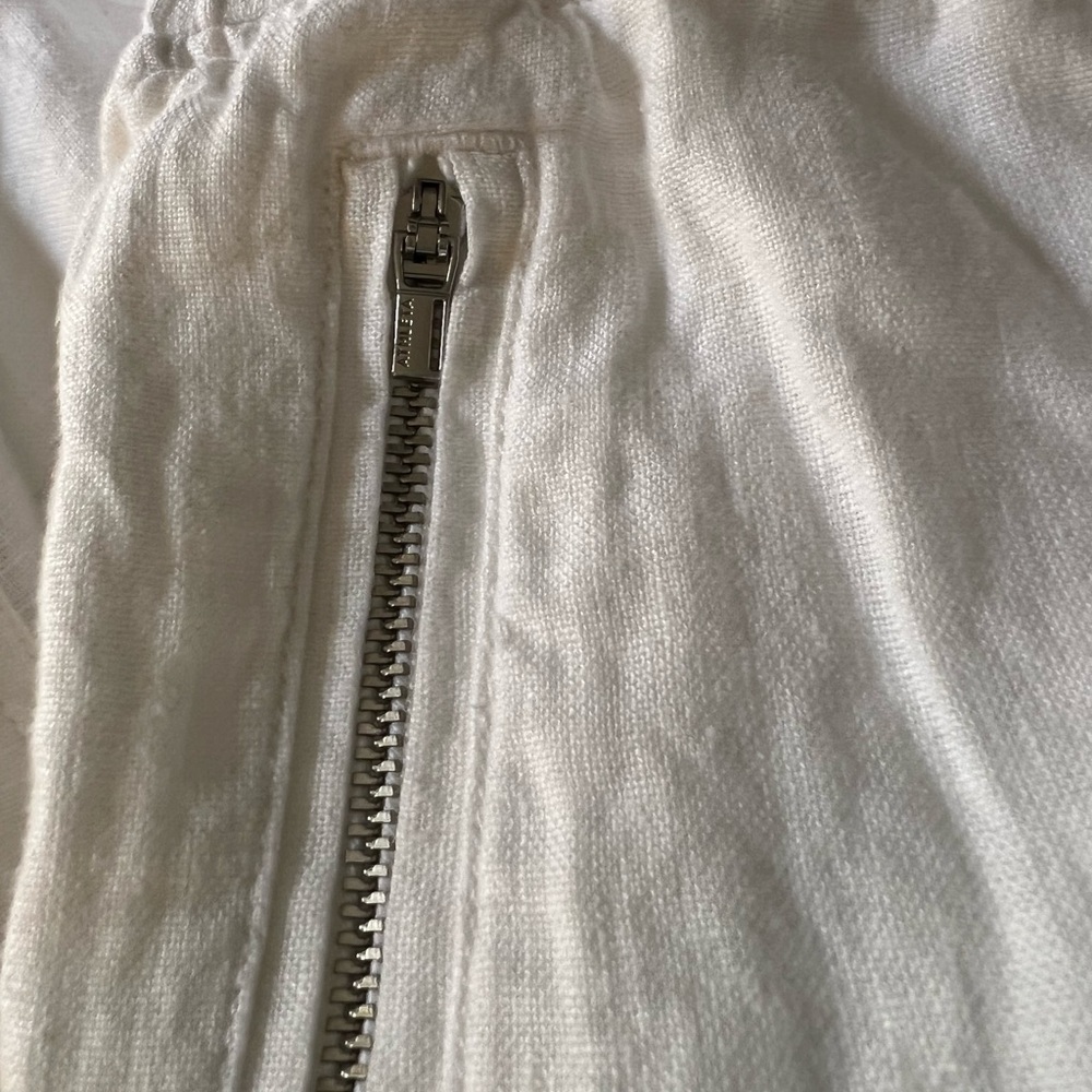 Athleta White Cabo Linen Jogger Track Pants Size 16 - Picture 7 of 13